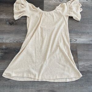 Little Baberham Charming Cream Kids Casual Dress girls size 11 like new